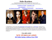 Tablet Screenshot of dallasheadshots.com